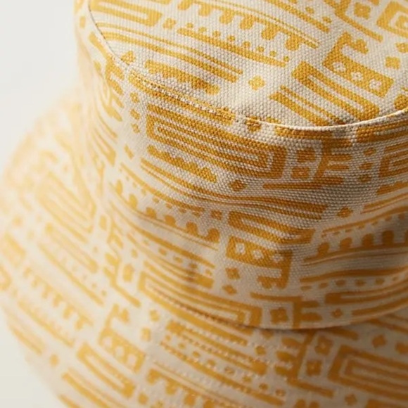 Lack of Color Shore Printed Yellow Bucket hat new wtag - Picture 3 of 8